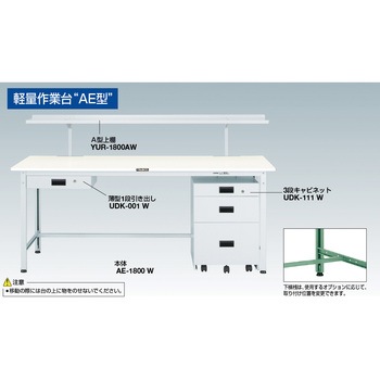 RAE型軽量作業台キャビネット付 TRUSCO
