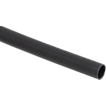 RS Pro 熱収縮チューブ， 収縮前 3.2mm， 収縮後 1.6mm， スリーブ長さ 1.2m ポリオレフィン， 黒 RS PRO