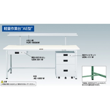 軽量作業台キャビネット付 TRUSCO
