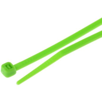 RS Pro 結束バンド， 203mm x 3.6 mm， 緑， ナイロン 66 RS PRO