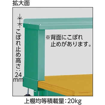 DW型中量作業台上棚付合板天板1800X900 TRUSCO