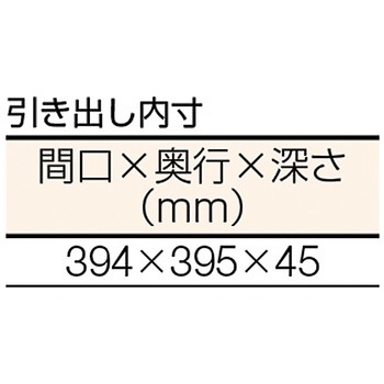 移動フリー作業台500kg1800×750 UDK型2段引出付 TRUSCO