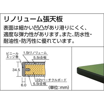 RDW1200 中量DW作業台2トン型リノ天板1200×750 TRUSCO スチール製 組立