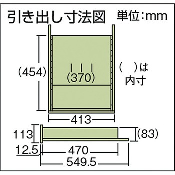 4段キャビネットグリーン TRUSCO