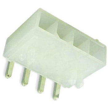 Molex 基板ヘッダ， 4極， 1列， ライトアングル， 電線対基板 4.2mm Mini-Fit Jrシリーズ 日本モレックス(molex)