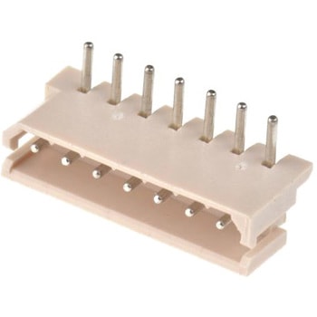 Molex 基板ヘッダ， 7極， 1列， ライトアングル， 電線対基板 2.5mm SPOXシリーズ 日本モレックス(molex)