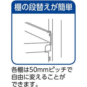 SM26435 ステンレス軽中量棚基本W1160×D305×H1805 TRUSCO 組立式 奥行