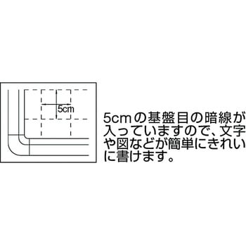 ミーティングボード白暗線入900×900 TRUSCO