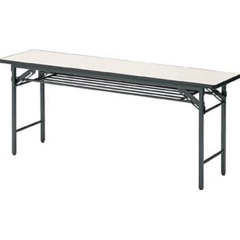 TS1860 会議用テーブル棚付折り畳み式1800×600×700ア TRUSCO
