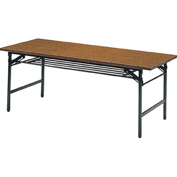 1575 折りたたみ会議用テーブル棚付1500×750×700チ TRUSCO チーク - 【通販モノタロウ】