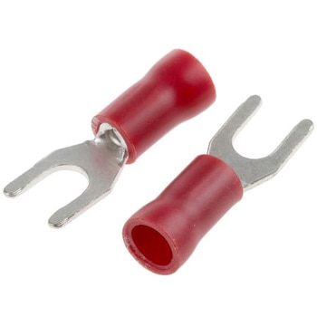RS Pro Y形圧着端子， 赤 0.5 → 1.5mm2 22AWG to， 16AWG RS PRO
