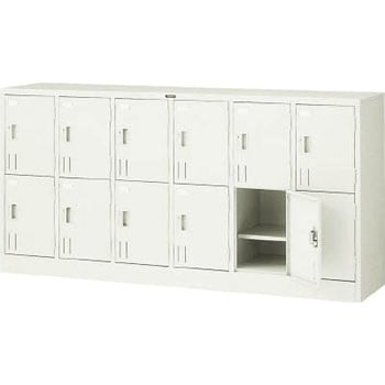 学校ロッカ12人用1775×415×880シリンダー錠 TRUSCO