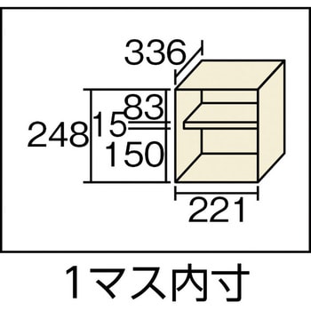 SC12WP シューズボックス扉付12人用1050×380×880 TRUSCO 完成品 鍵なし