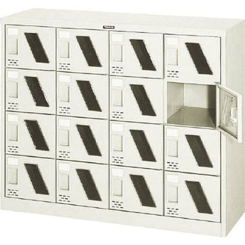 シューズボックス16人用1050×380×880窓付 TRUSCO