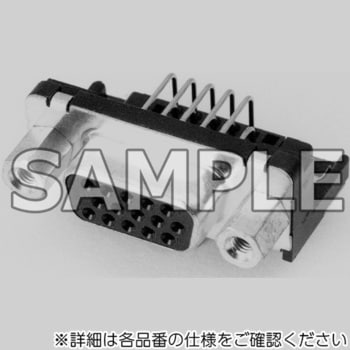 D-subコネクタ高密度小型EMI対策型アングルスルーホールタイプ 日本