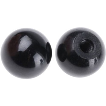ノブ付ねじ RS Pro ボール 直径:19mm 黒 RS PRO