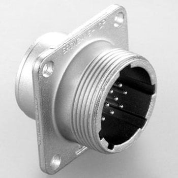 パネル対電線/電線中継接続用丸型コネクタ SRCNシリーズ パネル取付レセプタクル JAE(日本航空電子工業)