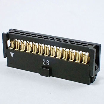 基板対電線接続用コネクタ 2.54mmピッチ PSシリーズ 圧接式ソケット 1.27mmピッチフラットリボンケーブル接続用 クローズドエンドタイプ JAE(日本航空電子工業)