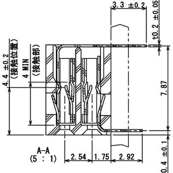 基板対電線接続用コネクタ 2.54mmピッチ PSシリーズ ソケット 基板対電線接続用コネクタ 2.54mmピッチ PSシリーズ ソケット