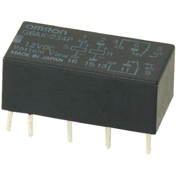 G6AK-234P DC12V Omron ラッチングリレー DPDT 12V dc オムロン(omron