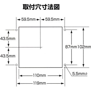 角型2連フラッシュテールランプ