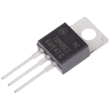 ON Semiconductor 正電圧 3端子レギュレータ， 700mA， 5 V 固定出力， 3-Pin TO-220 ON SEMICONDUCTOR