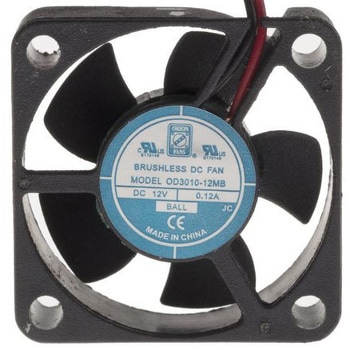 RS Pro DC 軸流ファン 30 x 30 x 10.2mm， 電源電圧：12 V dc (OD3010シリーズ) RS PRO