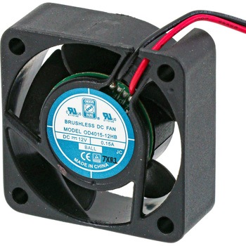 RS Pro DC 軸流ファン 40 x 40 x 15mm， 電源電圧：12 V dc (OD4015シリーズ) RS PRO
