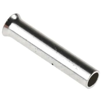 RS Pro 圧着ブーツレースフェルール， 非絶縁， シルバー RS PRO