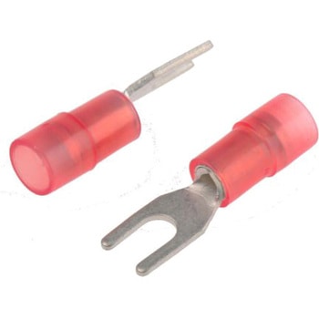 RS Pro Y形圧着端子， 赤 0.5 → 1.5mm2 22AWG to， 16AWG RS PRO