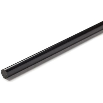Black nylon 6 rod stock，1m L 25mm dia RS PRO