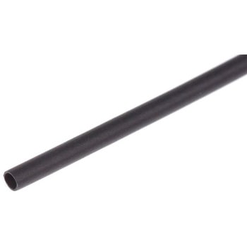RS Pro 熱収縮チューブ， 収縮前 1.6mm， 収縮後 0.8mm， スリーブ長さ 30cm ポリオレフィン， 黒 RS PRO