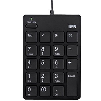 USB2.0ハブ付テンキーアイソレーションタイプ サンワサプライ