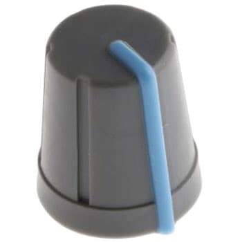 RS Pro ボリューム調整つまみ (ノブ) / ノブ用アクセサリ シャフト：6mm， 直径：13mm RS PRO