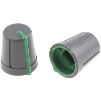 RS Pro ボリューム調整つまみ (ノブ) / ノブ用アクセサリ シャフト：6mm， 直径：13mm - RS PRO