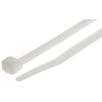 RS Pro 結束バンド， 203mm x 4.6 mm， ナチュラル， ナイロン 66 RS PRO