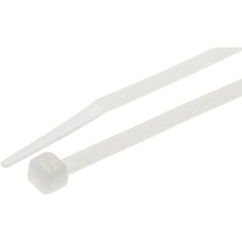 RS Pro 結束バンド， 292mm x 3.6 mm， ナチュラル， ナイロン 66 RS PRO