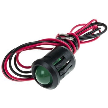 RS Pro LED表示灯， 緑 14mm， 24 V dc RS PRO