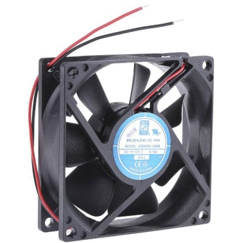RS Pro DC 軸流ファン 80 x 80 x 25mm， 電源電圧：12 V dc (OD8025シリーズ) RS PRO