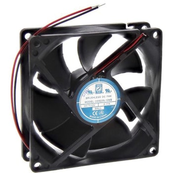 RS Pro DC 軸流ファン 92.5 x 92.5 x 25mm， 電源電圧：12 V dc (OD9225シリーズ) RS PRO