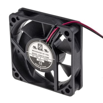 RS Pro DC 軸流ファン 60 x 60 x 15mm， 電源電圧：24 V dc (OD6015シリーズ) RS PRO