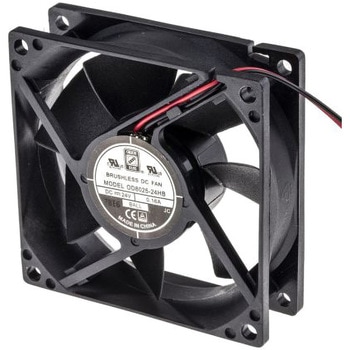 RS Pro DC 軸流ファン 80 x 80 x 25mm， 電源電圧：24 V dc (OD8025シリーズ) RS PRO