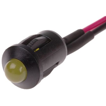 RS Pro LED表示灯， 黄 8mm， 12 V dc RS PRO