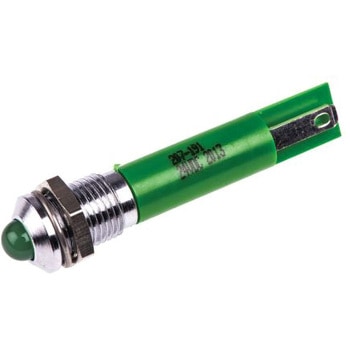RS Pro LED表示灯， 緑 8mm， 24 V dc RS PRO