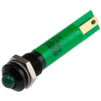 RS Pro LED表示灯， 緑 8mm， 24 V ac RS PRO