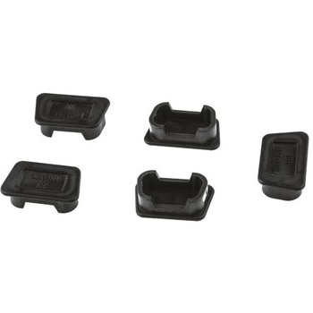 RS Pro D-subコネクタダストキャップ 黒 9極 - RS PRO