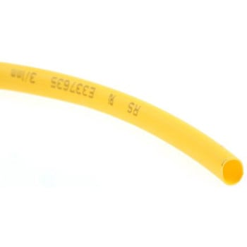 RS Pro 熱収縮チューブ， 収縮前 3mm， 収縮後 1mm， スリーブ長さ 10m ポリオレフィン， 黄 - RS PRO