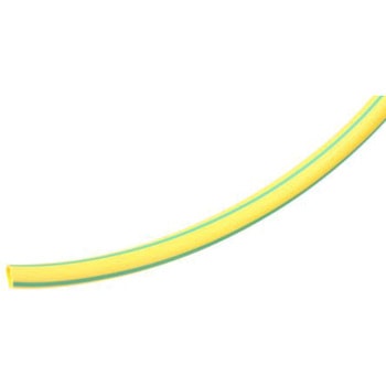 RS Pro 熱収縮チューブ， 収縮前 3mm， 収縮後 1mm， スリーブ長さ 10m ポリオレフィン， 緑/黄 RS PRO