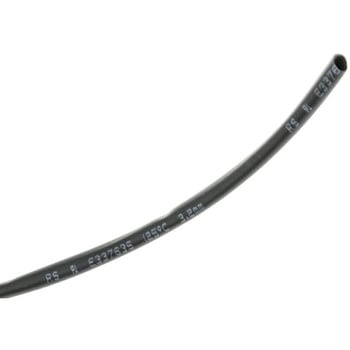 RS Pro 熱収縮チューブ， 収縮前 3.2mm， 収縮後 1.6mm， スリーブ長さ 10m ポリオレフィン， 黒 RS PRO