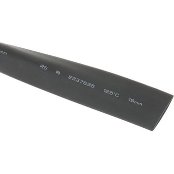 RS Pro 熱収縮チューブ， 収縮前 19mm， 収縮後 9.5mm， スリーブ長さ 5m ポリオレフィン， 黒 - RS PRO